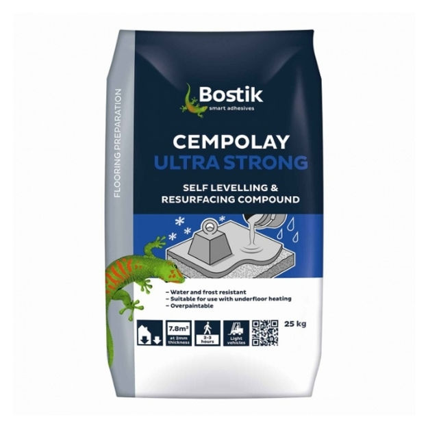 Picture of CEMENTONE CEMPOLAY ULTRA SELF LEVELLING &
RESURFACING COMPOUND 20KG
