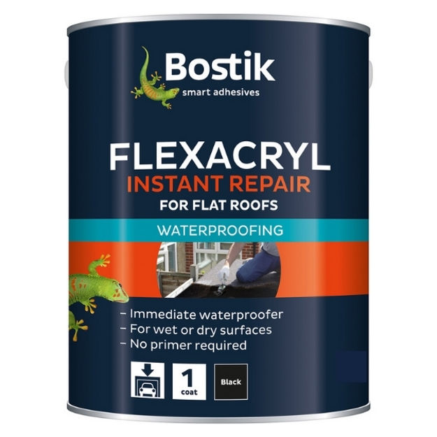 Picture of BOSTIK FLEXACRYL INSTANT REPAIR BLACK 2.5KG