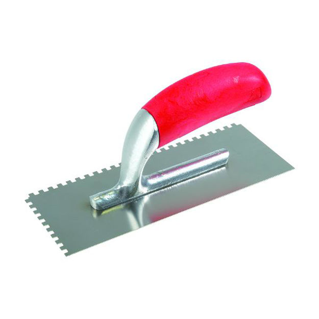 Picture of SCHWAN 4MM SQUARE NOTCHED MIDGET TROWEL
S/STEEL SOFT GRIP HANDLE