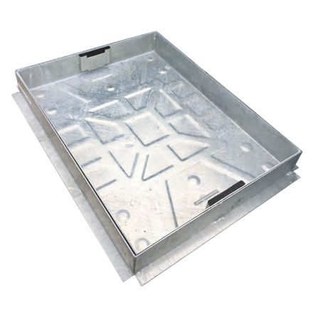 Picture of DR6045-SLK 10TON GALV TOP MANHOLE COVER
600 X 450MM STEEL FRAME BLOCK PAVIOUR TYPE
