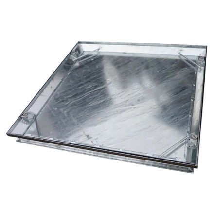 Picture of D3104B 10TON GALV MANHOLE COVER 450 X450MM
DOUBLE RUBBER SEAL RECESSED TRAY TYPE 4S
