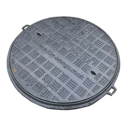 Picture of B125 450 DIA CIRC DUCTILE IRON SINGLE SEAL SOLID TOP COVER AND FRAME