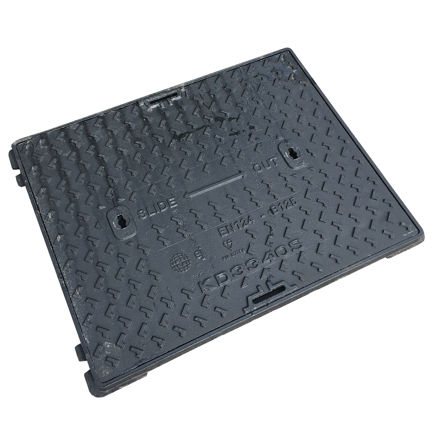 Picture of B125 600 X 450 DUCTILE IRON SLIDE OUT SOLID TOP COVER AND FRAME
