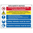 Picture of COMPOSITE SITE SAFETY NOTICE - FMX (800 X 600MM)