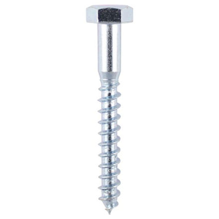 Picture of TIMCO COACH SCREW HEX HEAD SILVER M8 X 50MM