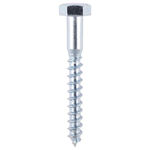 Picture of TIMCO COACH SCREW HEX HEAD SILVER M8 X 65MM