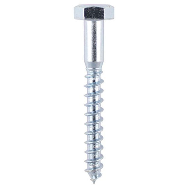 Picture of TIMCO COACH SCREW HEX HEAD SILVER M10 X 200MM