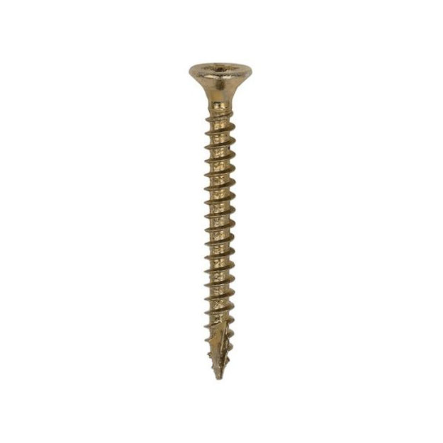 Picture of TIMCO CLASSIC COUNTERSUNK SCREW PZ1 YELLOW 3.0 X 30MM (200 PACK)