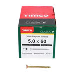 Picture of TIMCO CLASSIC COUNTERSUNK SCREW PZ2 YELLOW 5.0 X 60MM (200 PACK)