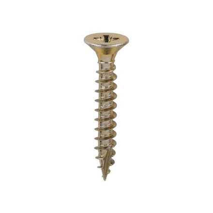Picture of TIMCO CLASSIC COUNTERSUNK SCREW PZ3 YELLOW 6.0 X 40MM (200 PACK)