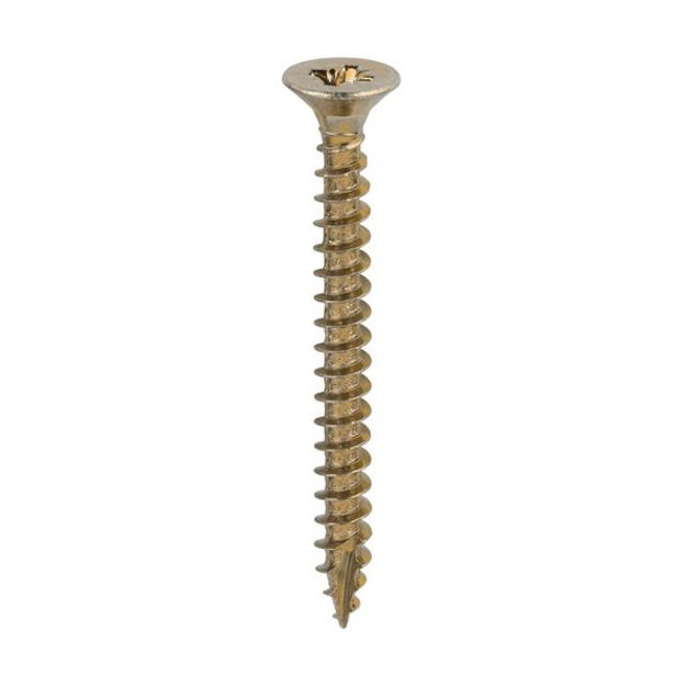 Picture of TIMCO CLASSIC COUNTERSUNK SCREW PZ3 YELLOW 6.0 X 60MM (200 PACK)