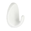 Picture of 40MM WHITE PLASTIC SELF ADHESIVE OVAL HOOK (PACK OF 2)