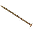 Picture of FORGEFIX CHIPBOARD COUNTERSUNK SCREWS POZIDRIV PZ3 ZINC YELLOW PASSIVATED 6 X 150MM (100 PACK)