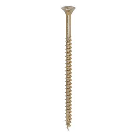 Picture of TIMCO C2 STRONG-FIX MULTI PURPOSE COUNTERSUNK SCREW PZ2 YELLOW 5.0 X 90MM (100 PACK)