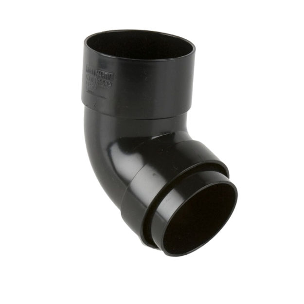 Picture of BR209 68MM 112.5 DEG DOWNPIPE BEND BLACK