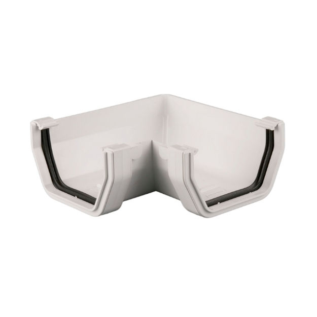 Picture of BR58 114MM SQ 90 DEG GUTTER ANGLE ARCTIC
WHITE
