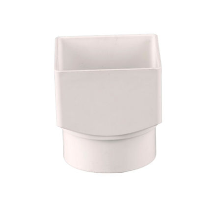 Picture of BR517 65MM SQUARE TO ROUND ADAPTOR ARCTIC
WHITE
