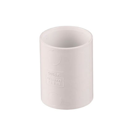 Picture of W3100 50MM SOLVENT WELD CONNECTOR WHITE