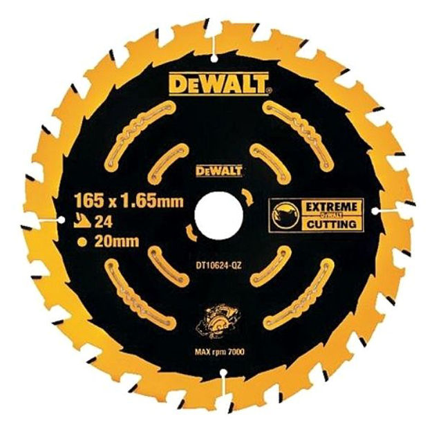 Picture of DEWALT 165MM X 20MM X 24TEETH EXTREME SAW BLADE