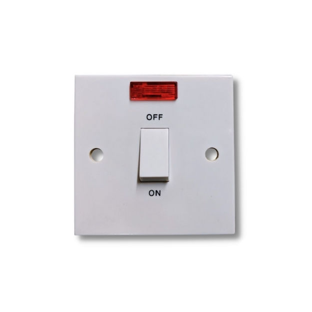 Picture of DOUBLE POLE SWITCH 45AMP
WITH NEON