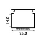 Picture of 25MM MINI TRUNKING S/ADHESIVE WHITE 2.44M