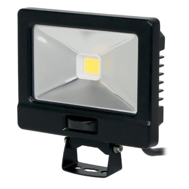Picture of LUCECO ECO SLIMLINE PIR FLOODLIGHT 1600 LUMENS 20W BLACK