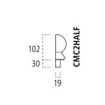 Picture of Pine Half Ball Cap inc Blister Pack 90mm