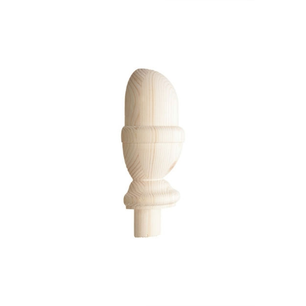 Picture of Pine Half Acorn Cap inc 90mm Blister Pack