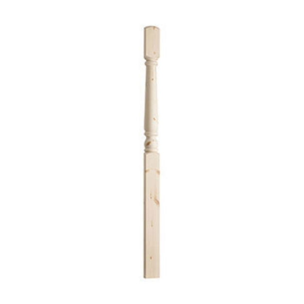 Picture of Pine Half 90mm One Piece 180mm Newel