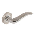 Picture of 3600 SN/PC ARC LEVER ON ROUND ROSE - SCREW ROSE - ZINC