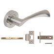 Picture of 3640 PRV SCP FLEX LEVER ON ROSE C/W PRIVACY FACILITY & LATCH (70MM OVERALL)
