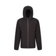 Picture of REGATTA NAVIGATE FULL ZIP HOODED FLEECE BLACK/SEAL GREY